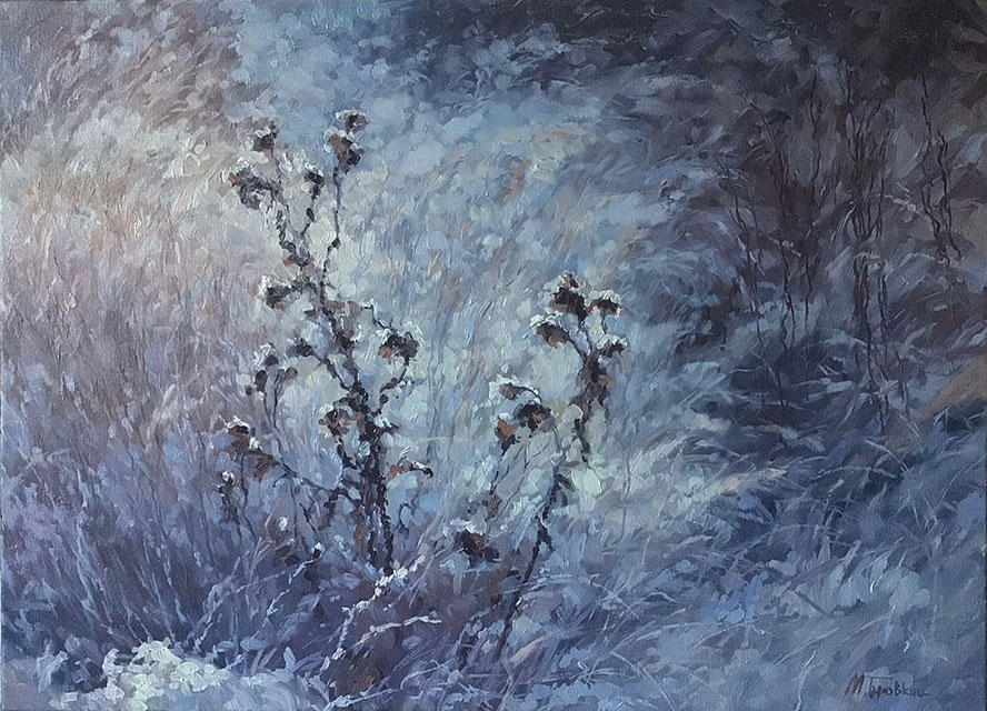 Thistle in winter, Mikhail Brovkin