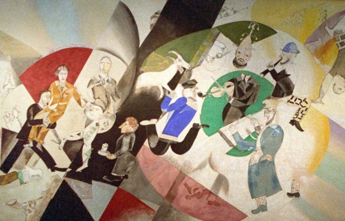 Tretyakov Gallery for the first time will expose an exhibition the cycle panels Chagall for the Moscow Jewish Theater