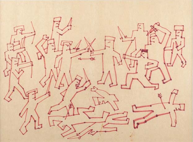 Victor Tsoi's drawing "The Battle" sold at auction for 250 thousand rubles