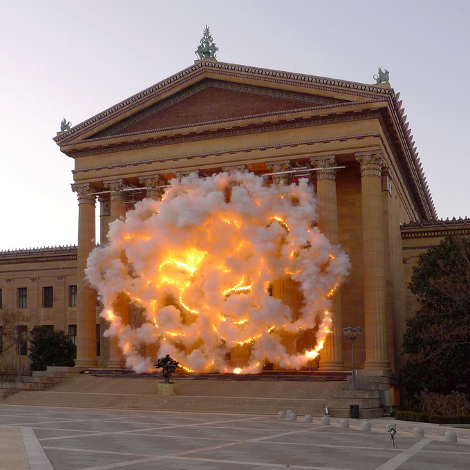 A gunpowder installation "The October" by world-famous artist Tsai Guoqiang "will explode" in the Pushkin Museum