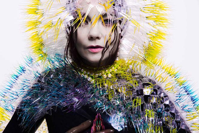 Singer Bjork presents her art project at the Moscow Biennale of Contemporary Art