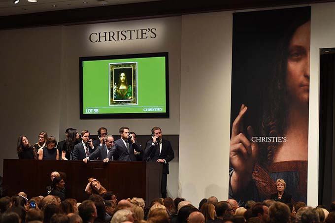 Leonardo da Vinci painting "Salvator Mundi" sells for world record $450 million