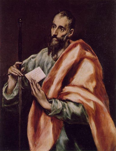 Saint Paul, 1614, El Greco Doménikos, Museum of El Greco, Toledo paintings to artist of ArtRussia