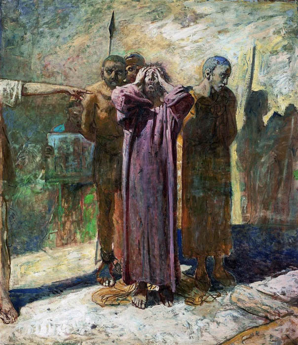 Calvary (unfinished), 1893, Ge Nikolai, The Tretyakov Gallery, Moscow paintings to artist of ArtRussia