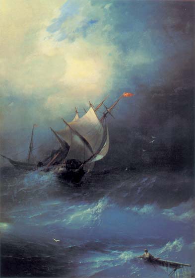 Storm on the Arctic Ocean, 1864, Aivazovskiy Ivan, Feodosia art gallery paintings to artist of ArtRussia