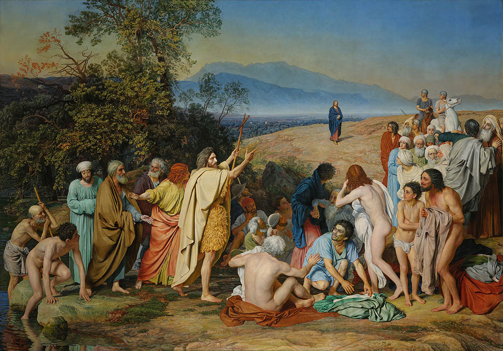 Christ Appearing to the People (the Coming of the Messiah), 1857, Ivanov Alexander, The Tretyakov Gallery, Moscow paintings to artist of ArtRussia