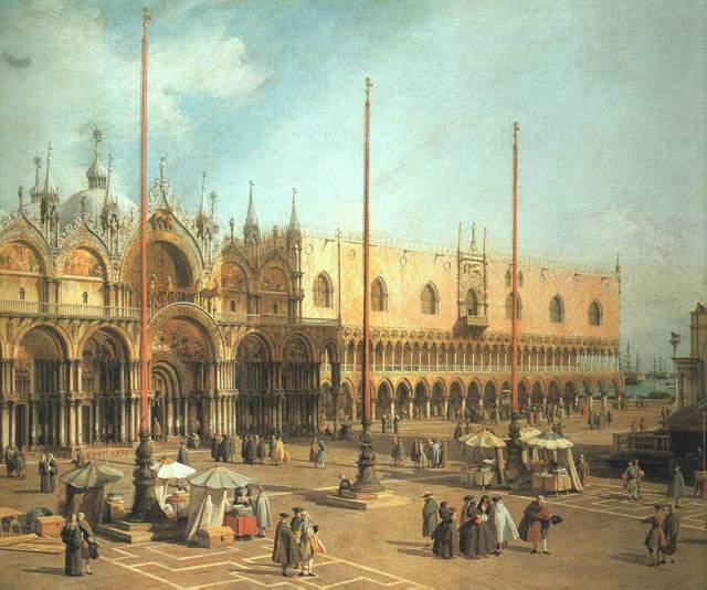 San Marco Palace. Southeast side, 1740, Canaletto (Canal) Giovanni Antonio, National Gallery of Art, Washington paintings to artist of ArtRussia