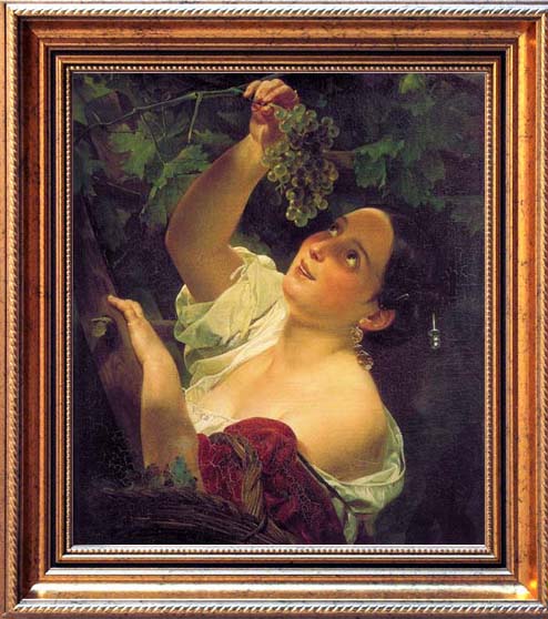 The Italian midday, 1827, Bryullov Karl, The Russian Museum, St.Petersburg paintings to artist of ArtRussia
