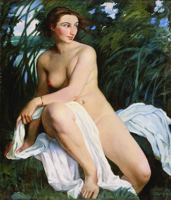 Bather, 1911, Serebryakova Zinaida, The State Russian Museum, St. Petersburg paintings to artist of ArtRussia