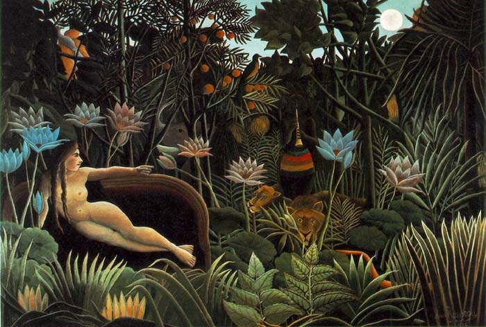 Dream, 1910, Rousseau Henri, Museum of Modern Art, New York paintings to artist of ArtRussia