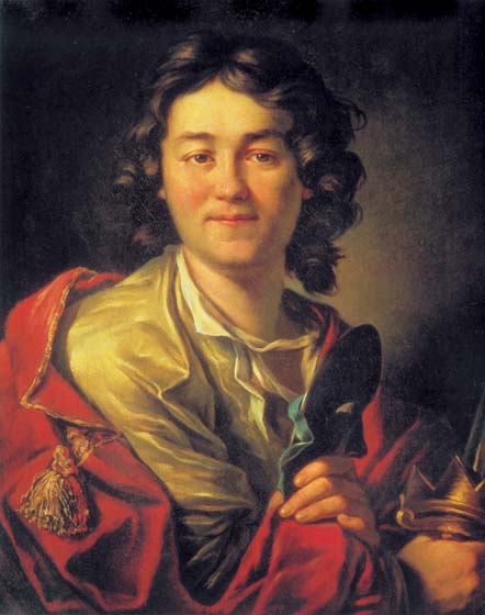 Portrait of the actor F.G.Volkov, 1759, Losenko Anton, The State Tretyakov Gallery, Moscow paintings to artist of ArtRussia