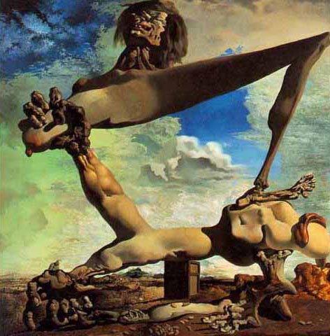 Предчувствие гражданской войны, 1936, Дали Сальвадор, Музей искусств, Филадельфия картины художника ArtRussia