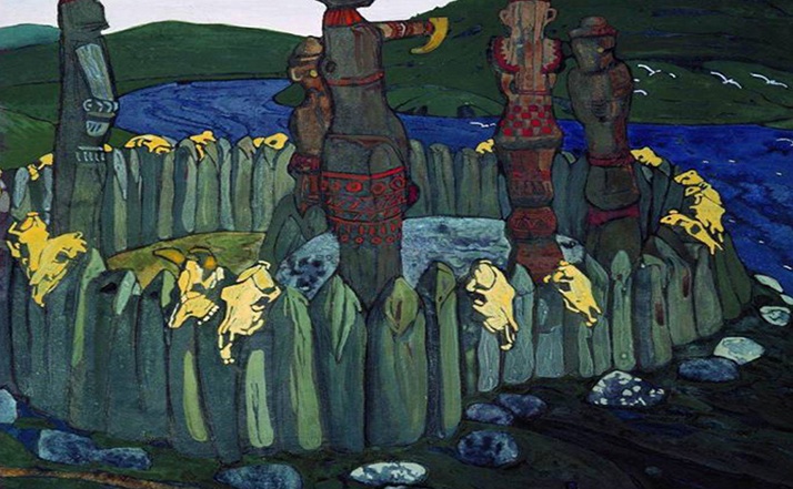 Idols. The sketch, 1901, Roerich Nicholas, The Russian Museum, St.Petersburg paintings to artist of ArtRussia