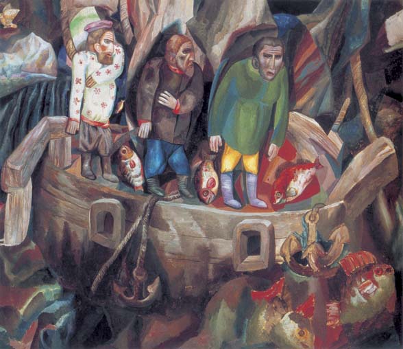 Запад и Восток, 1913, Филонов Павел, Государственный Русский музей картины художника ArtRussia