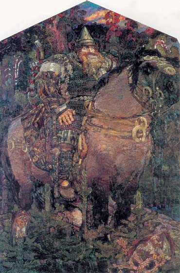 Bogatyr, 1898, Vrubel Mikhail, The Russian Museum, St.Petersburg paintings to artist of ArtRussia