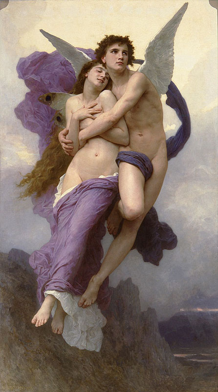 The Abduction of Psyche, 1895, Bouguereau Adolphe-William, Private collection paintings to artist of ArtRussia