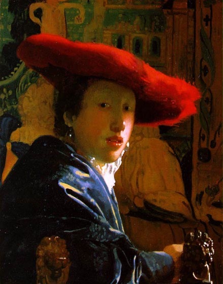 Girl in the red hat, 1665, Vermeer Jan, National Gallery of Art, Washington paintings to artist of ArtRussia