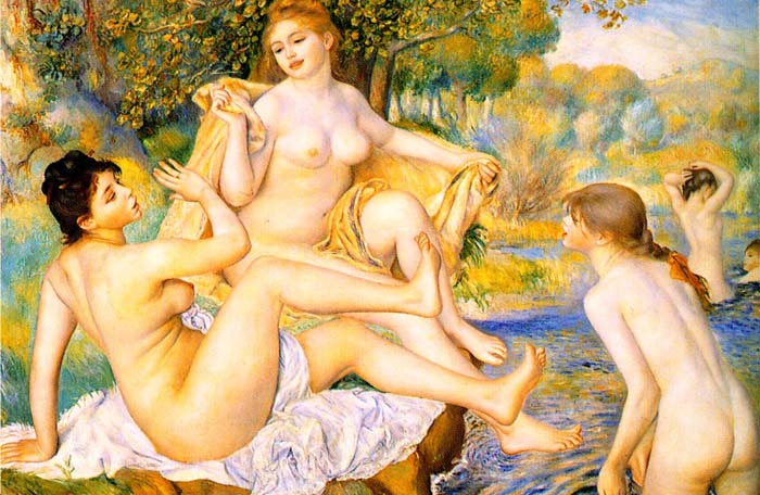 Bathers, 1887, Renoir Pierre-Auguste, Museum of Fine Arts, Philadelphia paintings to artist of ArtRussia