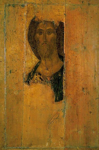 The Saviour, 1420, Rublev Andrei, The Tretyakov Gallery, Moscow paintings to artist of ArtRussia