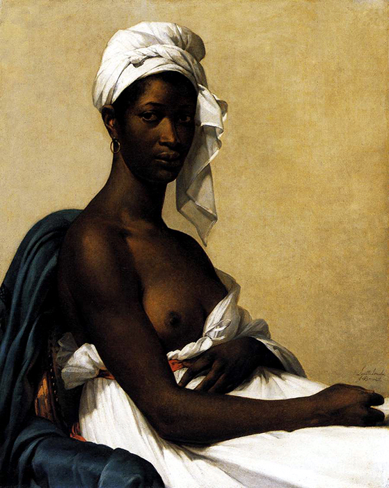 Portrait of black woman, 1800, Benoist Marie-Guillemine, Louvre, Paris paintings to artist of ArtRussia