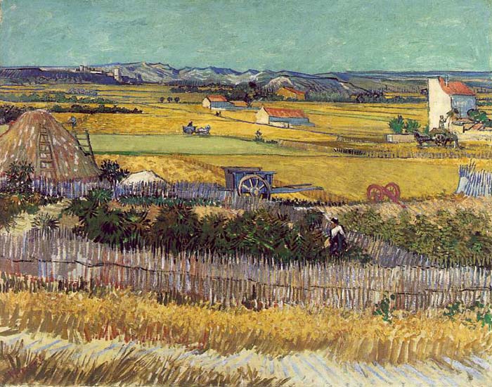 Harvest, 1888, Van Gogh Vincent, Van Gogh Museum, Amsterdam paintings to artist of ArtRussia