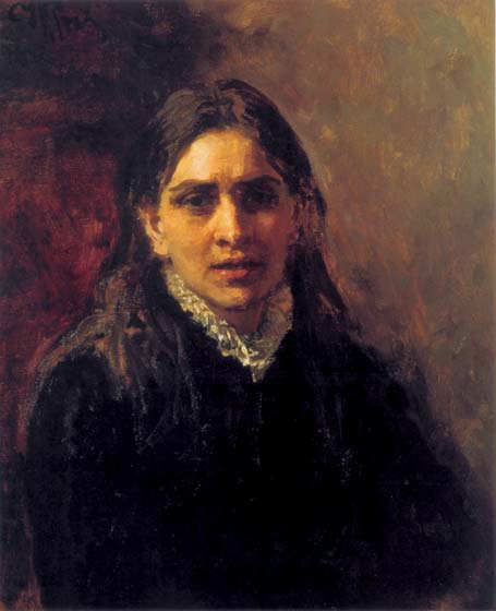 Actress Pelageya Antipovna Strepetova, 1882, Repin Ilya, The Tretyakov Gallery, Moscow paintings to artist of ArtRussia