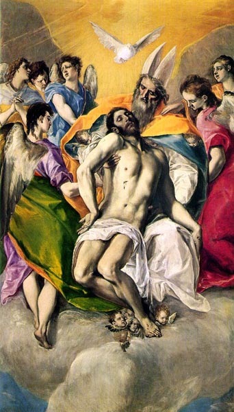 The Holy Trinity, 1577, El Greco Doménikos, Prado Museum, Madrid paintings to artist of ArtRussia