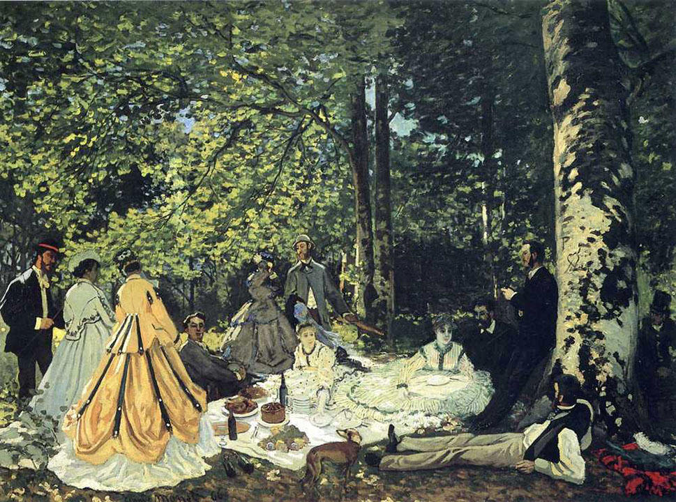 Luncheon on the Grass, 1866, Monet Claude, Pushkin Museum, Moscow paintings to artist of ArtRussia