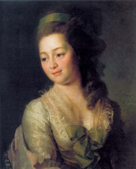 Portrait of M.A. Dyakova, 1779, Levitsky Dmitry, The Tretyakov Gallery, Moscow paintings to artist of ArtRussia
