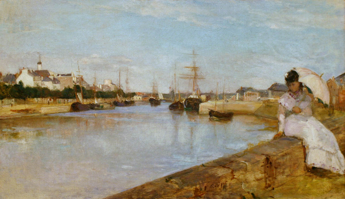 The Harbor at Lorient, 1869, Morisot Berthe, National Gallery of Art, Washington paintings to artist of ArtRussia