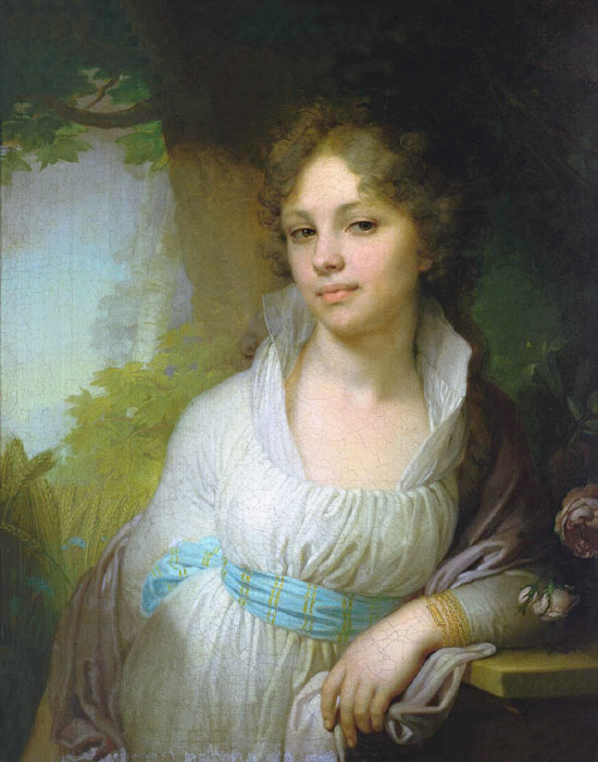 Portrait of M.I.Lopukhina, 1797, Borovikovsky Vladimir, The Tretyakov Gallery, Moscow paintings to artist of ArtRussia