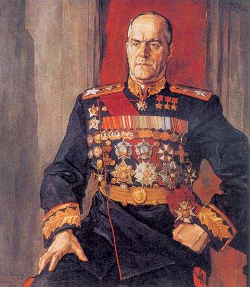 Portrait of the Marshal Georgi Zhukov, 1945, Korin Pavel, The Tretyakov Gallery, Moscow paintings to artist of ArtRussia