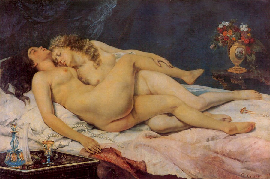 Sleepers, or Sleep, 1866, Courbet Gustave, Petit Palais Museum, Paris paintings to artist of ArtRussia