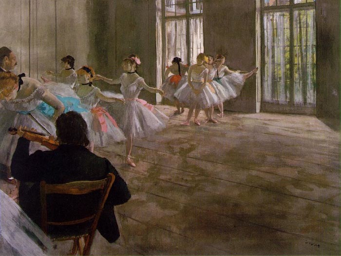 Dance school, 1874, Degas Edgar, Shelburne Museum, Vermont paintings to artist of ArtRussia