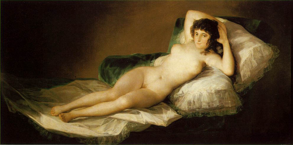 The naked Maja, 1800, Goya Francisco, Prado Museum, Madrid paintings to artist of ArtRussia