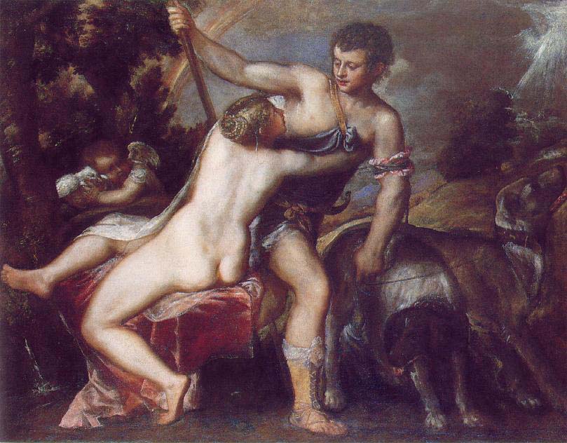 Венера и Адонис, 1555, Тициан Вечеллио, Национальная галерея искусств, Вашингтон картины художника ArtRussia