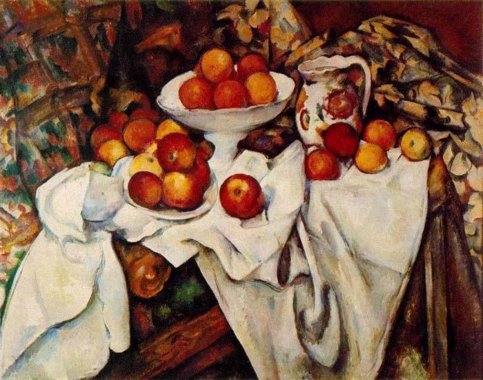 Apples and oranges, 1899, Cezanne Paul, Louvre, Paris paintings to artist of ArtRussia