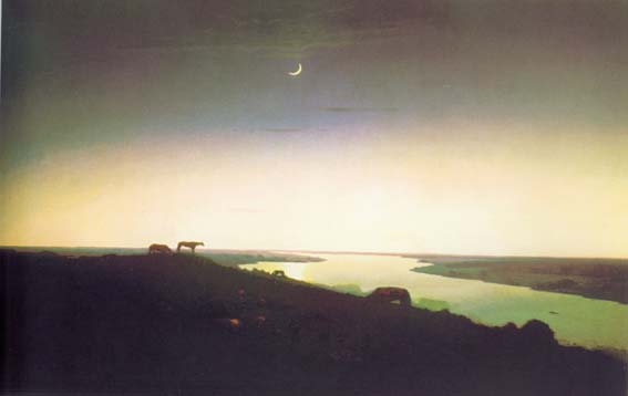 Ночное, 1908, Куинджи Архип, Русский музей картины художника ArtRussia